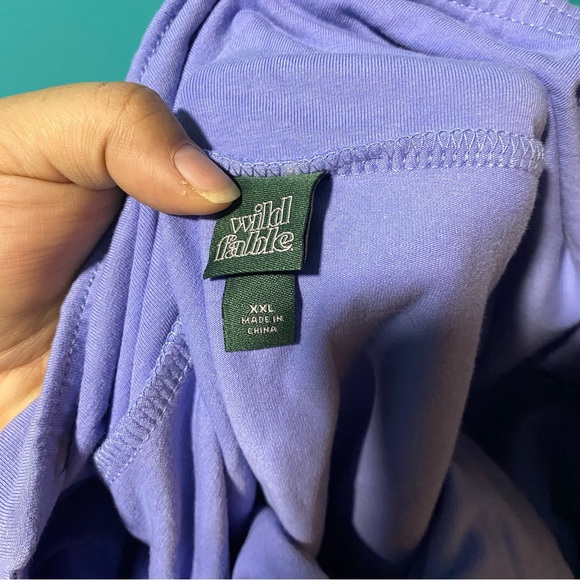 Wild Fable XXL Periwinkle Blue Purple Ruffle Convertible Mini Skirt Halter Top - Picture 4 of 4